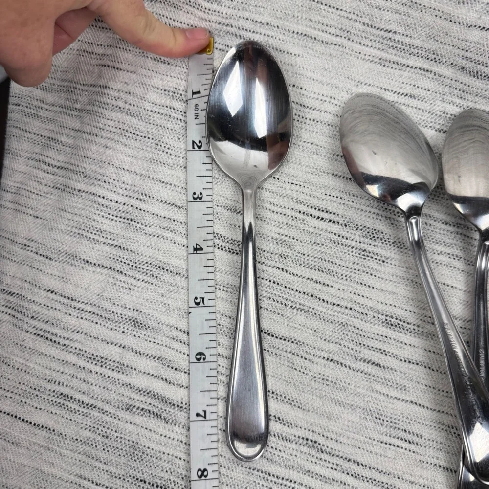 Hampton Silversmiths Set‎ of 5 Tablespoons China 195 Glossy 7.75